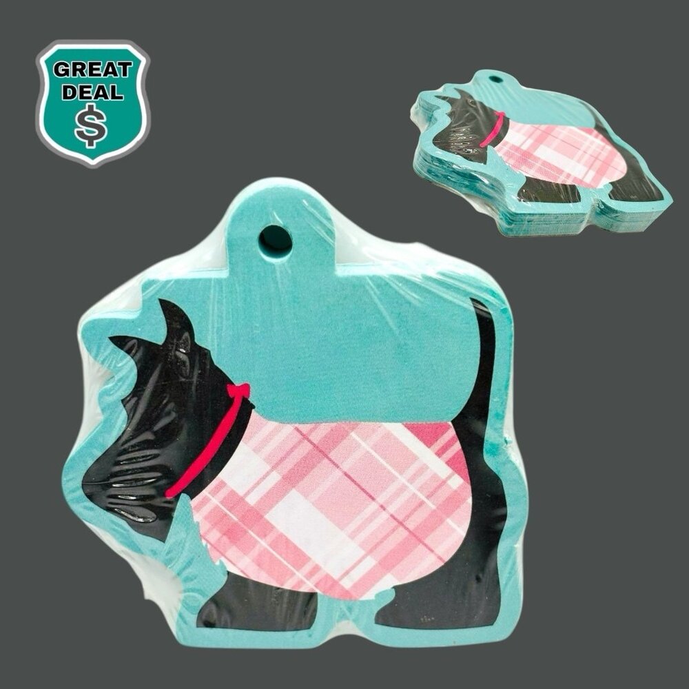 Vintage Scottie Scottish Terrier Dog Notepad Stationary Tags. 12-15 Notes. NEW!